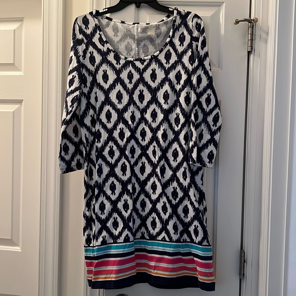 Lilly Pulitzer Blue Beacon Fish Dress Size M